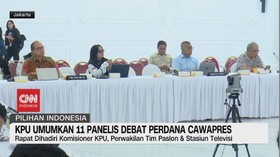 VIDEO: KPU Umumkan 11 Panelis Debat Perdana Cawapres