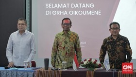FOTO: Pertemuan Mahfud MD dan Ketua Umum PGI