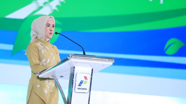 Direktur Utama Pertamina, Nicke Widyawati, menegaskan komitmen Pertamina untuk menghadapi trilema energi dengan kolaborasi seluruh pihak di dunia.