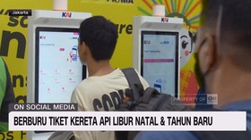 VIDEO: Berburu Tiket Kereta Api Libur Natal & Tahun Baru