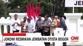 VIDEO: Presiden Jokowi Resmikan Jembatan Otista Bogor