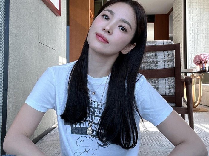 Song Hye Kyo sempat menekuni bidang figure skating semasa sekolah/Foto: Instagram/kyo1122