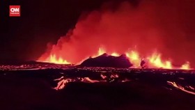 VIDEO: Letusan Gunung Berapi di Islandia Picu Muntahan Lava Panas