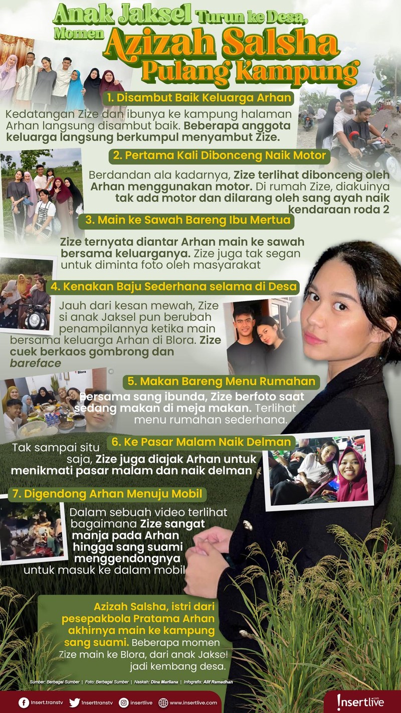 Azizah Salsha Main ke Kampung Pratama Arhan