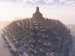 Keren Banget! Gamer RI Bikin Candi Borobudur di Minecraft Selama 100 Jam