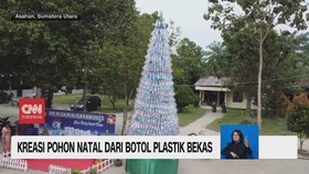 VIDEO: Kreasi Pohon Natal Dari Botol Plastik Bekas