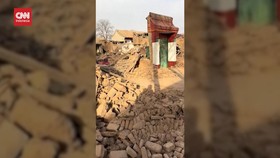 VIDEO: Melihat Kondisi Gansu, China Porak-poranda usai Gempa M 6,2