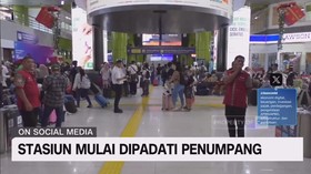 VIDEO: Stasiun Mulai Dipadati Penumpang