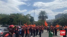 Demo di Kedubes AS, Buruh Desak Joe Biden Setop Agresi di Palestina