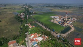FOTO: Penampakan Cadangan Sumur Migas Baru di Tambun Bekasi