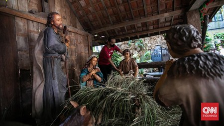 FOTO: Persiapan Katedral Jakarta Jelang Natal 2023