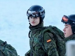 Viral Putri Spanyol Dikunjungi Raja Felipe di Tempat Militer