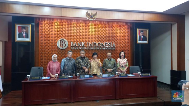 Rapat Dewan Gubernur BI. (CNBC Indonesia/Arrijal Rachman)