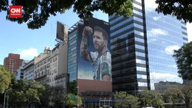 VIDEO: Potret Mural Messi di HUT Argentina Juara Piala Dunia