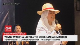VIDEO: Yenny Wahid Ajak Santri Pilih Ganjar Mahfud