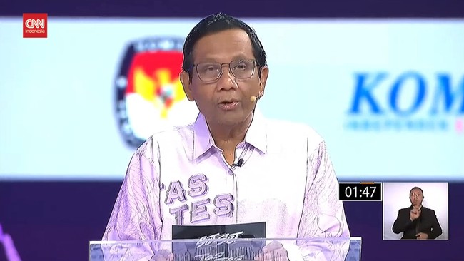 VIDEO: Penutup Pamungkas Lengkap Mahfud MD di Debat Cawapres