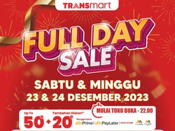 Yuk ke Transmart Full Day Sale Hari Ini! Diskon Melimpah 50% + 20%