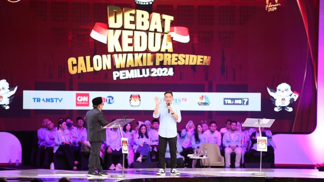 Gibran Rakabuming Raka mempertanyakan pernyataan calon wakil presiden Muhaimin Iskandar atau Cak Imin, yang mengatakan akan membuat 40 kota setara Jakarta.