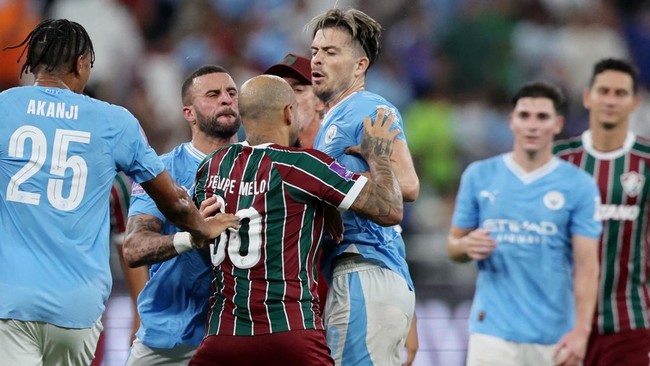 Jack Grealish membantah klaim Felipe Melo yang menyebut Kyle Walker sebagai biang pertengkaran selepas final Piala Dunia Klub 2023.