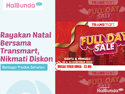 Rayakan Natal Bersama Transmart, Nikmati Diskon Berbagai Produk Seharian