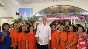 Ganjar Singgung Kerukunan Beragama usai Sambangi Gereja Jelang Natal