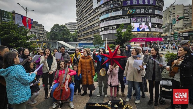 FOTO: Melihat Suasana Jelang Natal di Taipei