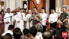 Kapolri di Misa Natal: Jaga Persatuan di Tengah Beda Pilihan Politik