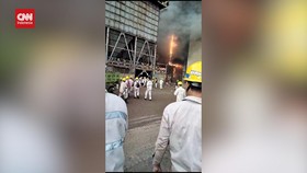 VIDEO: Detik-detik Kebakaran usai Tungku Smelter Meledak di Morowali