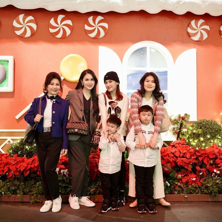 <p>Terakhir ada potret keluarga manis Sandra Dewi, nih. Istri Harvey Moise ini terlihat menikmani momen Natal bersama anak, saudara, dan sang ibunda sambil liburan di Disneyland California. <em>Merry christmast</em> untuk semua yang merayakan ya. (Foto: Instagram @sandradewi88)</p>
