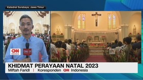 VIDEO: Khidmat Perayaan Natal Katedral Surabaya