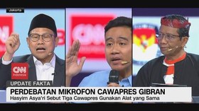 VIDEO: Perdebatan Mikrofon Cawapres Gibran
