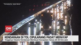 VIDEO: Kendaraan di Tol Cipularang dan Jakarta-Cikampek Padat Merayap