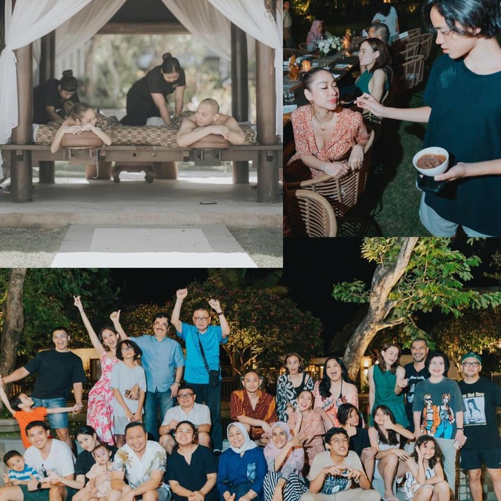 <p>Liburan kali ini terasa begitu berkesan. BCL dan Tiko turut mengajak keluarga adik mendiang Ashraf Sinclair, Bunda. (Foto: Instagram @itsmebcl)</p>
