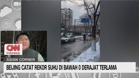 VIDEO: Beijing Catat Rekor Suhu di Bawah 0 Derajat Terlama