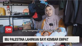 VIDEO: Ibu Palestina Lahirkan Bayi Kembar Empat