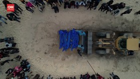 VIDEO: 80 Warga Palestina Tanpa Nama Dikubur Massal di Rafah