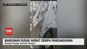 VIDEO: Bangunan Rusak Akibat Gempa Pangandaran