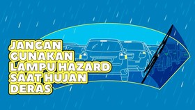 INFOGRAFIS: Jangan Gunakan Lampu Hazard Saat Hujan Deras