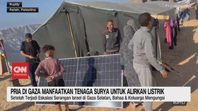 VIDEO: Pria di Gaza Manfaatkan Tenaga Surya untuk Alirkan Listrik