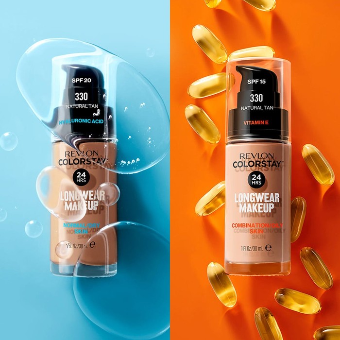 Revlon COLORSTAY™ LONGWEARMAKEUP, Foundation yang Tahan Hingga 24 Jam-Bantu Nutrisi Wajah