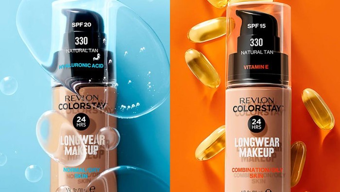 Revlon COLORSTAY™ LONGWEARMAKEUP, Foundation yang Tahan Hingga 24 Jam-Bantu Nutrisi Wajah