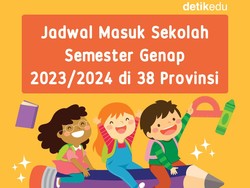 Infografis: Jadwal Masuk Sekolah Semester Genap 2023/2024 di 38 Provinsi