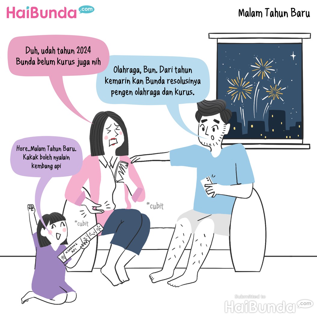 Komik&colon; Bunda Mah Resolusi Mulu Nih
