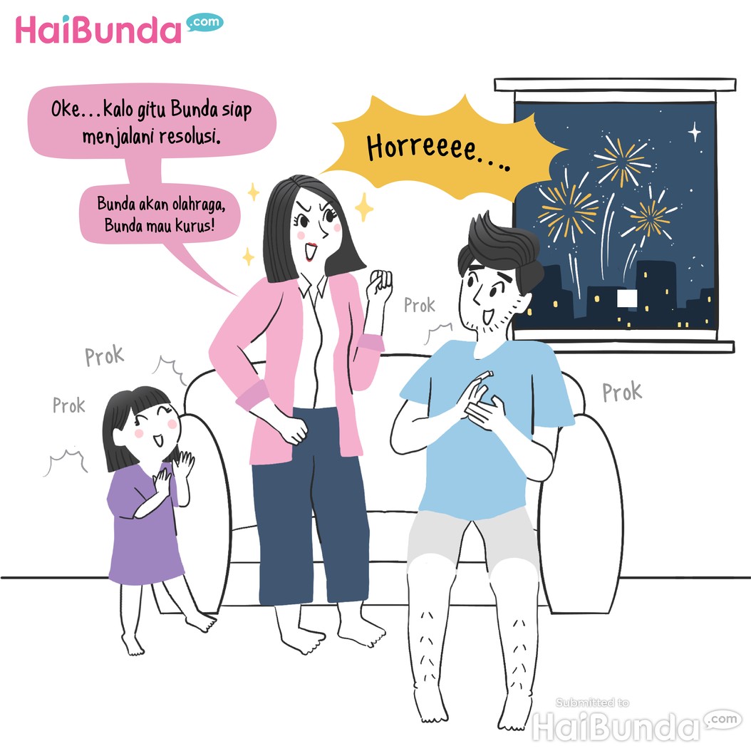 Komik&colon; Bunda Mah Resolusi Mulu Nih