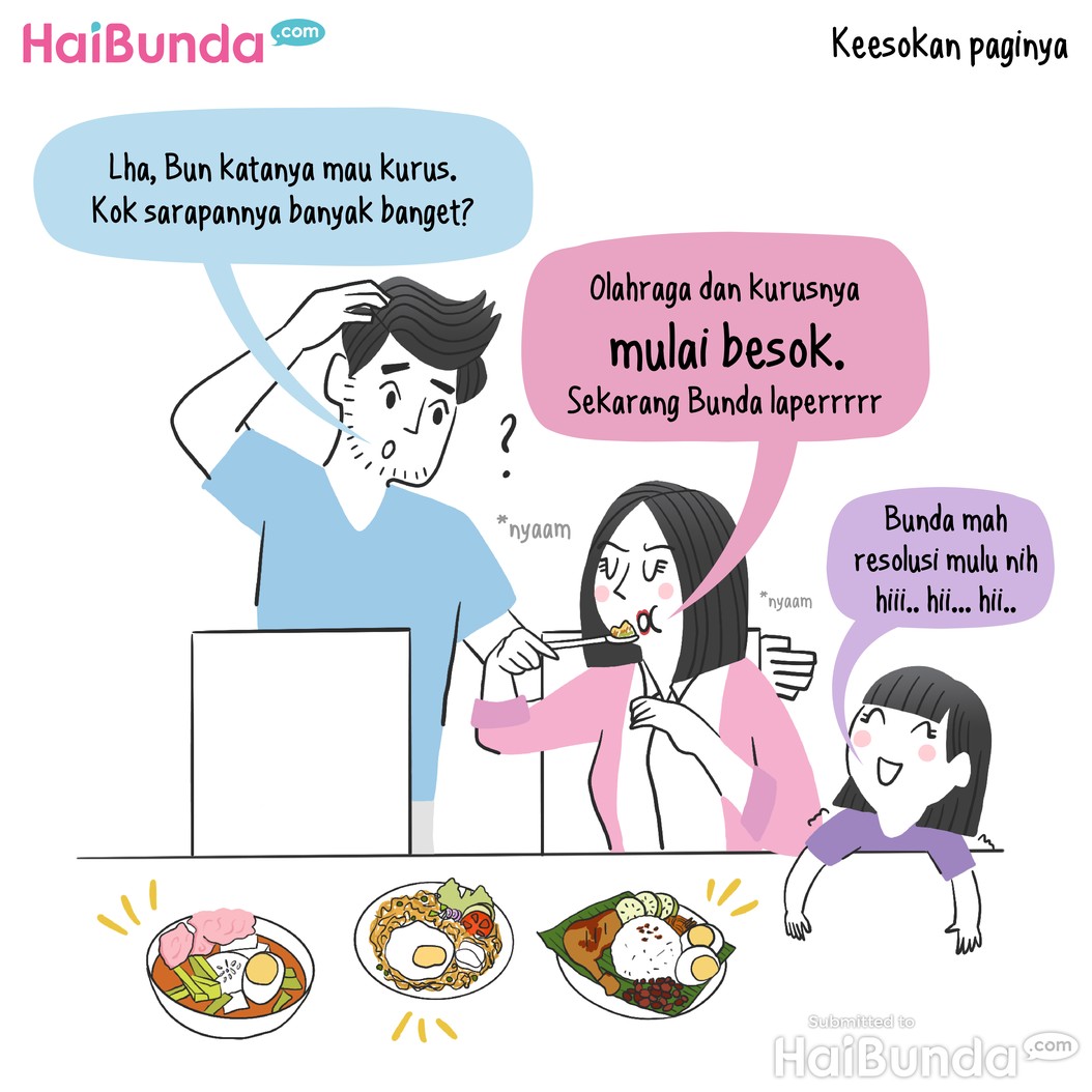 Komik&colon; Bunda Mah Resolusi Mulu Nih