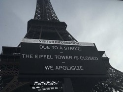 Menara Eiffel Tutup Sementara, Imbas Demonstrasi di Prancis