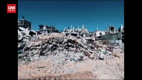 VIDEO: Warga Gaza Rilis Video Kehancuran di Gaza Usai Diserang Israel