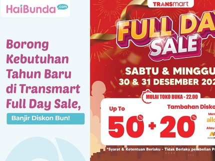 Borong Kebutuhan Tahun Baru di Transmart Full Day Sale, Banjir Diskon Bun!