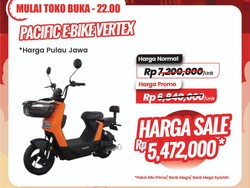 Sepeda Listrik di Transmart Full Day Diskon Besar!