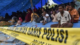 FOTO: 147 Pengungsi Rohingya Terdampar di Deli Serdang